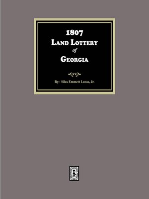cover image of 1807 Land Lottery of Georgia